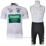 2011 Maillot Cyclisme Europcar Lider Vert et Blanc Manches Courtes et Cuissard