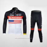 2012 Maillot Cyclisme Radioshack Champion Etats-Unis Manches Longues et Cuissard