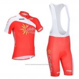 2013 Maillot Cyclisme Cofidis Rouge Manches Courtes et Cuissard