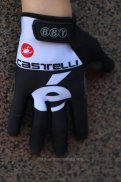 2014 Castelli Gants Doigts Longs Ciclismo Noir et Blanc