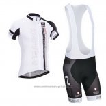 2014 Maillot Cyclisme Nalini Blanc Manches Courtes et Cuissard