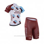 2016 Maillot Cyclisme Ag2rla Marron Manches Courtes et Cuissard