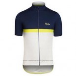 2016 Maillot Cyclisme Rapha Bleu et Blanc Manches Courtes et Cuissard