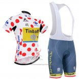 2016 Maillot Cyclisme Tinkoff Rouge et Lider Blanc Manches Courtes et Cuissard