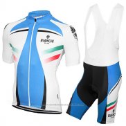 2017 Maillot Cyclisme Bianchi Milano Azur et Blanc Manches Courtes et Cuissard