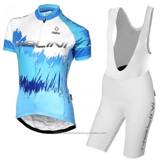 2017 Maillot Cyclisme Femme Nalini Sfiziosa Celsete Manches Courtes et Cuissard