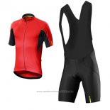 2017 Maillot Cyclisme Mavic Rouge Manches Courtes et Cuissard