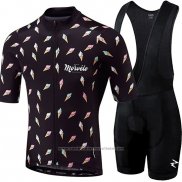 2018 Maillot Cyclisme Morvelo Noir Manches Courtes et Cuissard