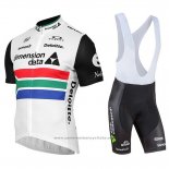 2019 Maillot Cyclisme Dimension Data Champion Afrique Du Sud Manches Courtes et Cuissard