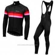 2019 Maillot Cyclisme Nalini Warm 2.0 Noir Rouge Manches Longues et Cuissard