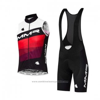 2020 Gilet Coupe-vent MMR Blanc Noir Rouge