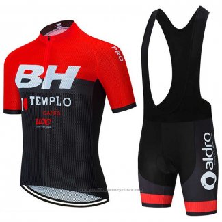 2020 Maillot Cyclisme BH Templo Rouge Noir Blanc Manches Courtes et Cuissard