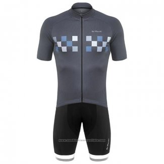 2020 Maillot Cyclisme De Marchi Gris Manches Courtes et Cuissard