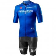 2020 Maillot Cyclisme Giro d'Italia Bleu Manches Courtes et Cuissard