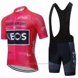 2020 Maillot Cyclisme Ineos Rose Noir Manches Courtes et Cuissard