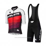 2020 Maillot Cyclisme MMR Blanc Noir Rouge Manches Courtes et Cuissard