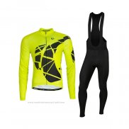 2021 Maillot Cyclisme Pearl Izumi Jaune Manches Longues et Cuissard