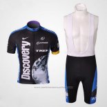 2007 Maillot Cyclisme Trek Noir et Bleu Manches Courtes et Cuissard