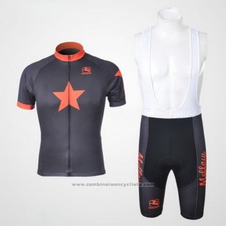 2010 Maillot Cyclisme Johnnys Orange et Noir Manches Courtes et Cuissard