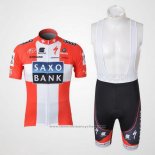 2010 Maillot Cyclisme Saxo Bank Champion Danemark Manches Courtes et Cuissard