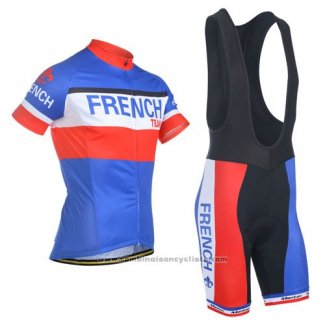 2014 Maillot Cyclisme Monton Champion Francese Manches Courtes et Cuissard