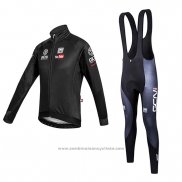 2016 Maillot Cyclisme Global Cycling Network Noir Manches Longues et Cuissard