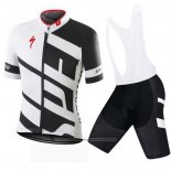 2016 Maillot Cyclisme Specialized Blanc et Noir Manches Courtes et Cuissard(4)