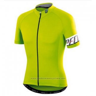 2016 Maillot Cyclisme Specialized Vert et Blanc Manches Courtes et Cuissard