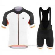 2017 Maillot Cyclisme Giordana Silver Line Noir et Blanc Manches Courtes et Cuissard