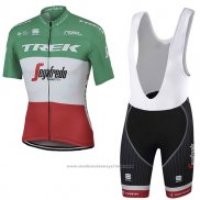 2017 Maillot Cyclisme Trek Segafredo Champion Italie Manches Courtes et Cuissard