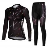 2019 Maillot Cyclisme Femme Mieyco Noir Manches Longues et Cuissard