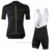 2019 Maillot Cyclisme Lecol Noir Manches Courtes et Cuissard