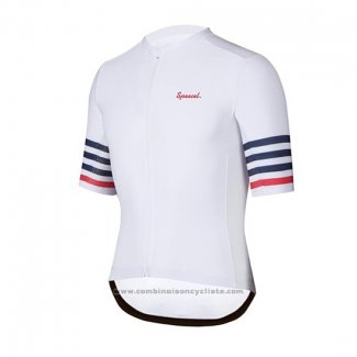 2019 Maillot Cyclisme Spexcel Blanc Manches Courtes et Cuissard