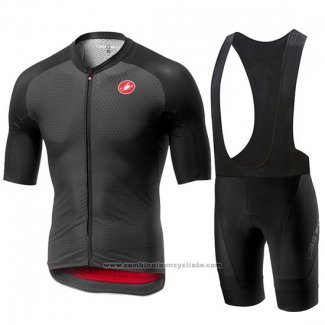 2019 Maillot Cyclisme Castelli Aero Race Noir Manches Courtes et Cuissard