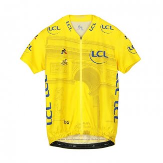 2019 Maillot Cyclisme Tour de France Jaune Manches Courtes et Cuissard(3)