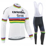 2019 Maillot Cyclisme UCI Mondo Champion Corendon Circus Manches Longues et Cuissard