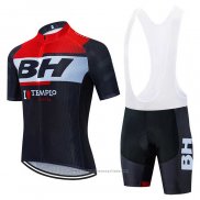 2020 Maillot Cyclisme BH Templo Rouge Blanc Noir Manches Courtes et Cuissard