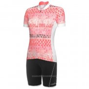 2020 Maillot Cyclisme Femme RH+ Rose Manches Courtes et Cuissard