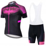 2020 Maillot Cyclisme Northwave Fuchsia Noir Manches Courtes et Cuissard