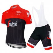 2020 Maillot Cyclisme Segafredo Zanetti Rouge Noir Manches Courtes et Cuissard