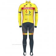 2021 Maillot Cyclisme Wallonie Bruxelles Jaune Manches Longues et Cuissard