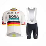 2024 Maillot Cyclisme Bora-Hansgrone Noir Rouge Jaune Manches Courtes Et Cuissard