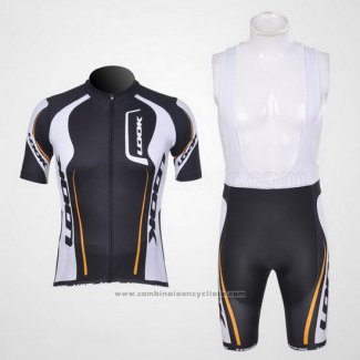 2011 Maillot Cyclisme Look Noir et Blanc Manches Courtes et Cuissard