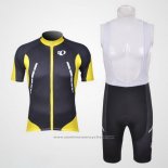 2011 Maillot Cyclisme Pearl Izumi Noir et Jaune Manches Courtes et Cuissard