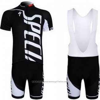 2012 Maillot Cyclisme Specialized Blanc et Noir Manches Courtes et Cuissard