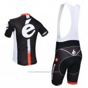 2013 Maillot Cyclisme Cervelo Blanc et Noir Manches Courtes et Cuissard