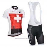 2014 Maillot Cyclisme Assos Blanc et Rouge Manches Courtes et Cuissard