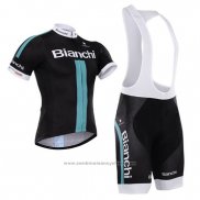 2015 Maillot Cyclisme Bardiani Noir et Bleu Manches Courtes et Cuissard