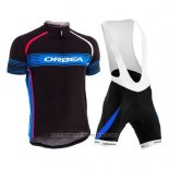 2015 Maillot Cyclisme Orbea Noir et Azur Manches Courtes et Cuissard