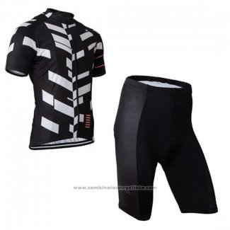 2015 Maillot Cyclisme Rapha Blanc et Noir Manches Courtes et Cuissard